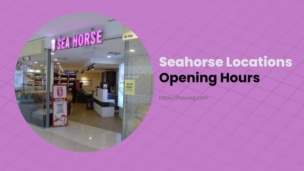 Seahorse Locations Opening Hours